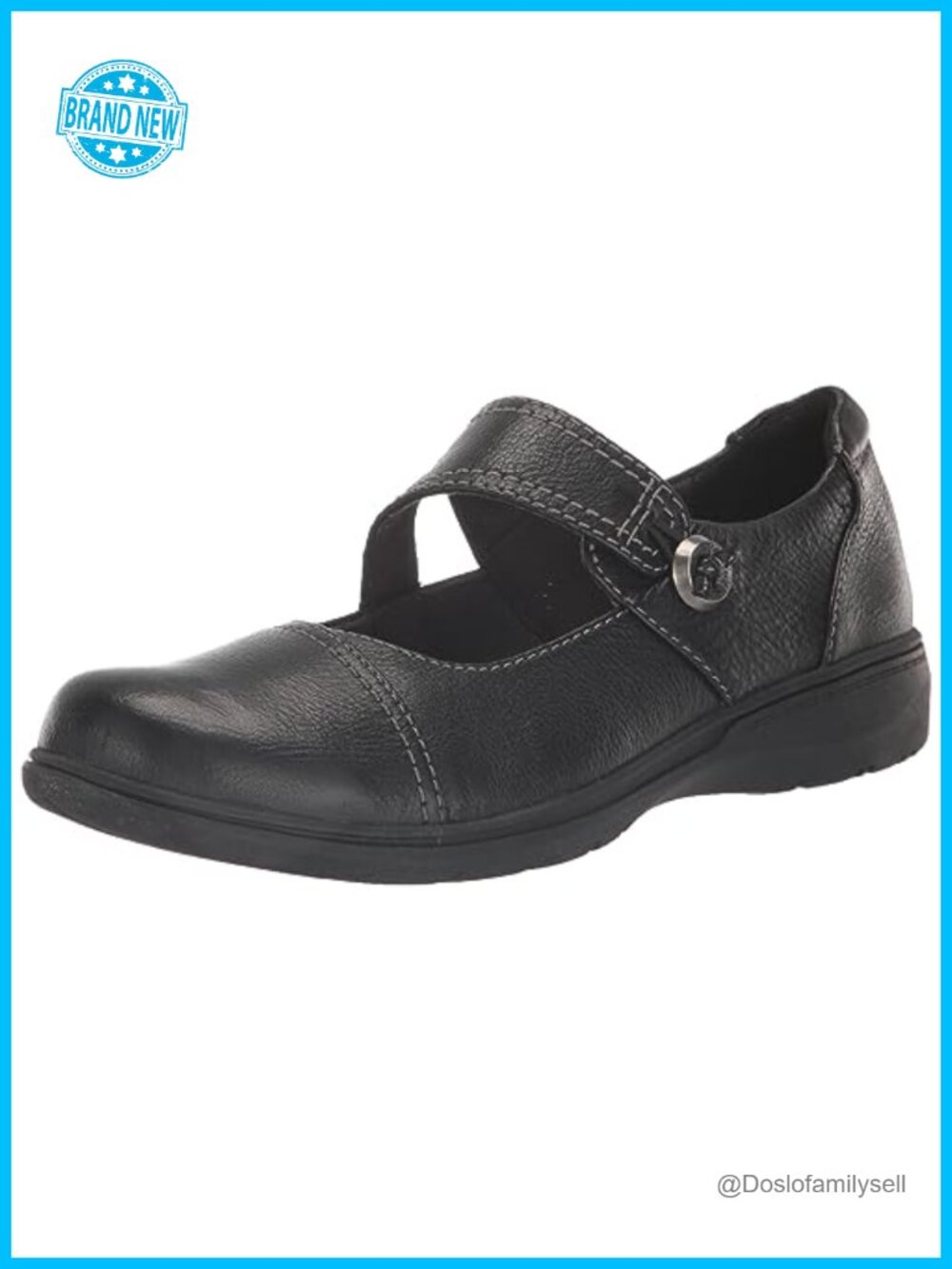 Clarks Carleigh Jane Leather Mary Jane Flats Comfort Casual
